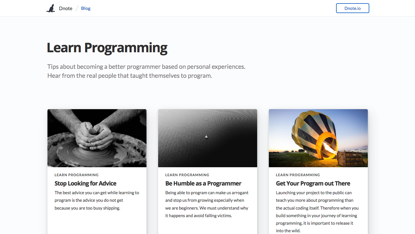 The learn programming category