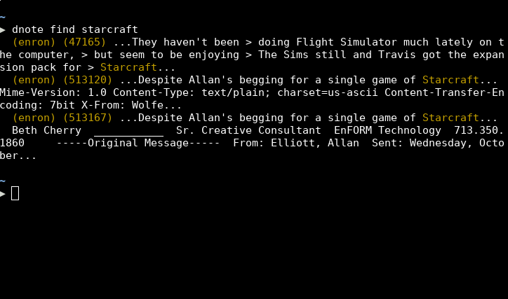 a terminal demonstrating the find command